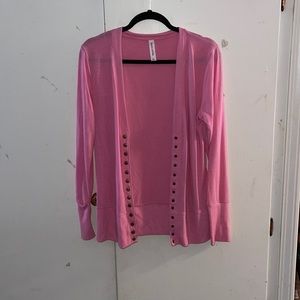 NWOT - pink cardigan